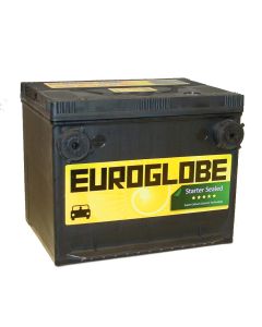 Euroglobe 56080 60Ah Semitett (SMF) startbatteri med US sidepoler 650CcA 230x178x185mm