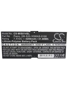 Microsoft P3W-00001 Batteri til Mobiltelefon 7,4 Volt 4200 mAh Kompatibel