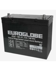 AGM Batteri EGC140-12, 140 Ah 12 volt LBH 345x173x275 , m/poler 295 
