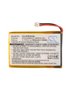 FA303A#AC3 Batteri til Mobiltelefon 3,7 Volt 500 mAh Kompatibel