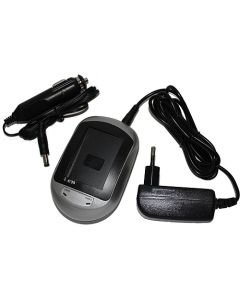 Bil og Nettlader til Samsung kamera BP70A - Input 12VDC / 110-230VAC