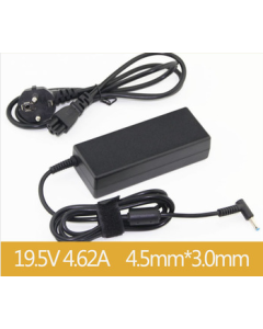 HP PC lader / AC adapter - 19,5V 90W 4,5 x 3,0mm