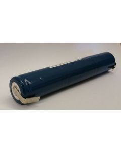 3,6v 2,5Ah NiCd nødlysbatteripakke m. faston 6,3 / 4,8 mm