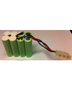 Custom batteripakke 9,6V 1650mAh med 3 ledninger ut