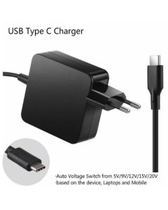 65W USB-C Power Adapter Lader for Lenovo Asus HP Dell Xiaomi Huawei Google 4 