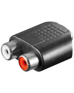 Audio adapter 2x RCA jack - 3,5mm stereo Jack