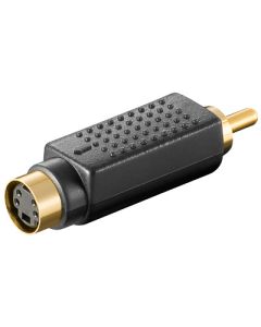 Video adapter S-Video (4-pin DIN) jack - RCA plugg