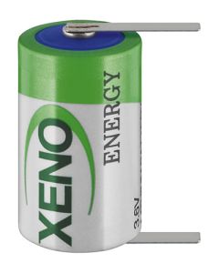 Xeno XL-050 Li-SOCl2 3,6V 1/2 AA 1200mAh ER 14250 med Loddeører