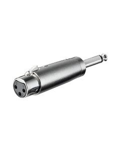 XLR audio adapter 3-pin XLR jack - 6,35mm mono plugg