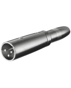 XLR audio adapter 3-pin XLR plugg - 6,35mm mono jack