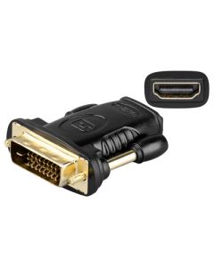 HDMI adapter - HDMI jack til DVI-D plugg (19pin HDMI til 24+1 DVI)